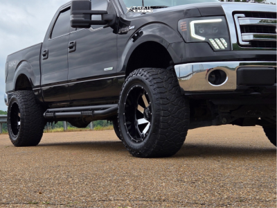 1 2013 F 150 Ford Xlt Comp X Suspension Lift 4in Massiv Offroad Or4 Black Machined