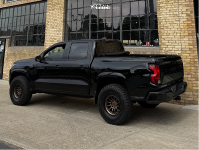 1 2023 Colorado Chevrolet Lt Stock Stock Lock Offroad Wheels Baja Bronze Black