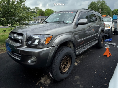 1 2005 Sequoia Toyota Limited Readylift Leveling Kit Lock Offroad Wheels Baja Bronze Black