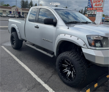 1 2006 Titan Nissan Se Rough Country Suspension Lift 6in Hardrock Painkiller Xposed Black