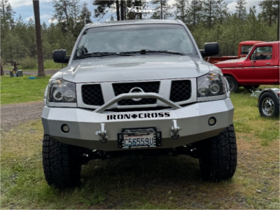 1 2006 Titan Nissan Se Rough Country Suspension Lift 6in Hardrock Painkiller Xposed Black