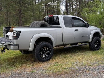 1 2006 Titan Nissan Se Rough Country Suspension Lift 6in Hardrock Painkiller Xposed Black