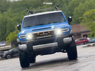1 2007 Fj Cruiser Toyota Base Arb Suspension Lift 3in Rock Forged H105 Black