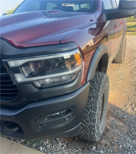1 2024 2500 Ram Rebel Thuren Leveling Kit Method Mr305 Bronze With A Black Simulated Beadlock