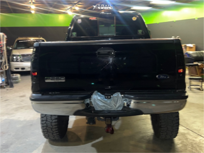 1 2005 F 250 Super Duty Ford Lariat Rough Country Suspension Lift 8in Arkon Off Road Lincoln Black Milled