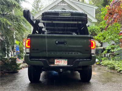 1 2022 Tacoma Toyota Limited Bilstein Suspension Lift 35in Black Rhino Legion Green