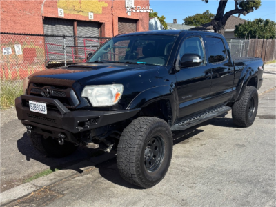 2013 Toyota Tacoma - 17x9 -12mm - Vision Soft 8 - Suspension Lift 6" - 35" x 12.5"