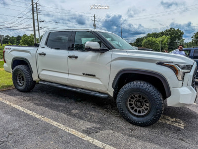 1 2022 Tundra Toyota Limited Trd Off Road Wescott Designs Suspension Lift 3in Lock Offroad Wheels Yosemite Gray Black