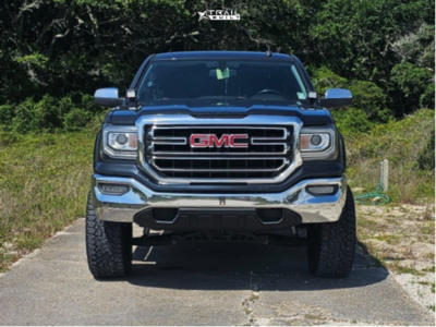 1 2017 Sierra 1500 Gmc Sle Rough Country Suspension Lift 5in Rtx Offroad Striker Gloss Black