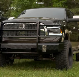 1 2013 1500 Ram Laramie Longhorn Rough Country Suspension Lift 45in Arkon Off Road Lincoln Black Milled
