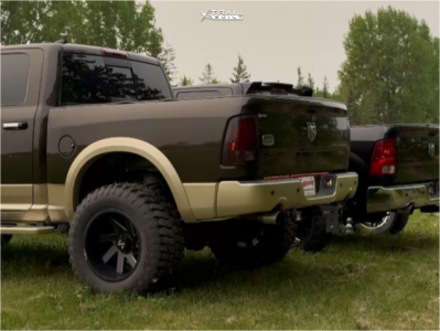 1 2013 1500 Ram Laramie Longhorn Rough Country Suspension Lift 45in Arkon Off Road Lincoln Black Milled