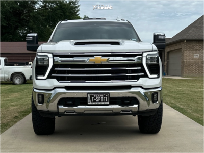 1 2025 Silverado 2500 Hd Chevrolet Ltz Zone Suspension Lift 3in Tis 553bm Black Milled