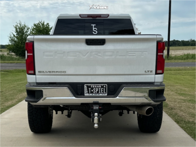 1 2025 Silverado 2500 Hd Chevrolet Ltz Zone Suspension Lift 3in Tis 553bm Black Milled