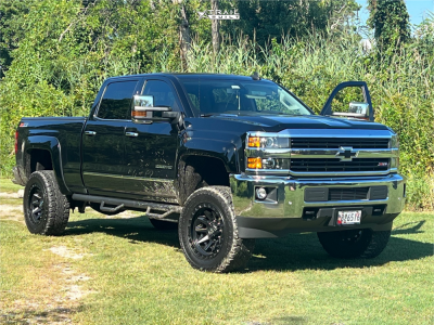 1 2016 Silverado 2500 Hd Chevrolet Ltz Tuff Country Suspension Lift 4in Fuel Covert Matte Black