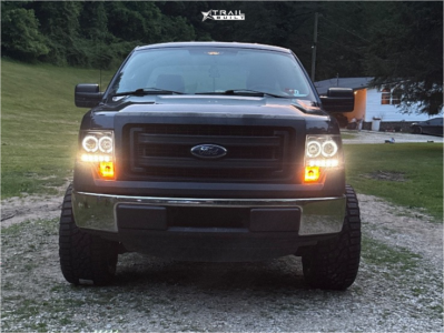 1 2013 F 150 Ford Xl Mammoth Leveling Kit Arkon Off Road Apollo Black Milled