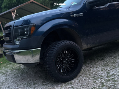 1 2013 F 150 Ford Xl Mammoth Leveling Kit Arkon Off Road Apollo Black Milled