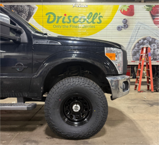 1 2016 F 350 Super Duty Ford Lariat Rough Country Leveling Kit Rough Country Steel Wheel Gloss Black