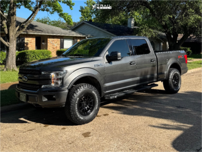 1 2019 F 150 Ford Lariat Eibach Leveling Kit Icon Alloys Vector 6 Satin Black
