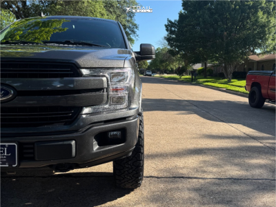 1 2019 F 150 Ford Lariat Eibach Leveling Kit Icon Alloys Vector 6 Satin Black