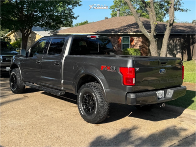 1 2019 F 150 Ford Lariat Eibach Leveling Kit Icon Alloys Vector 6 Satin Black