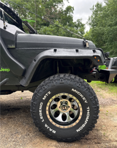1 1997 Wrangler Jeep Sport Rough Country Suspension Lift 3in Full Throttle Ft 5096 Black Machined