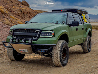 1 2005 F 150 Ford Lariat King Shocks Suspension Lift 3in Lock Offroad Wheels Olympus Bronze Black