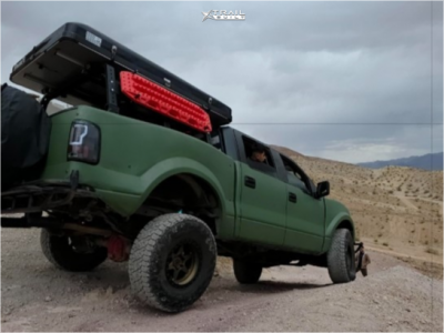 1 2005 F 150 Ford Lariat King Shocks Suspension Lift 3in Lock Offroad Wheels Olympus Bronze Black