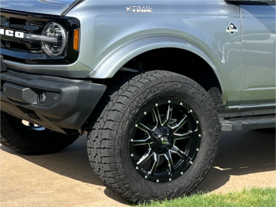 1 2023 Bronco Ford Outer Banks Readylift Leveling Kit Fuel Vandal Black