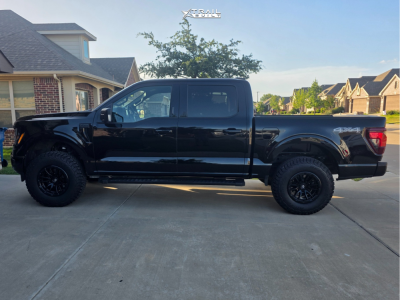 1 2024 F 150 Ford Xlt Rough Country Leveling Kit Fuel Rebel 6 Black