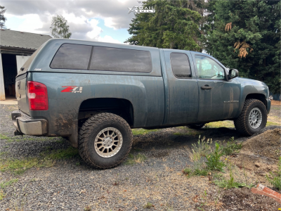 1 2007 Silverado 1500 Chevrolet Lt Rough Country Leveling Kit Dts 606ms Machined Silver