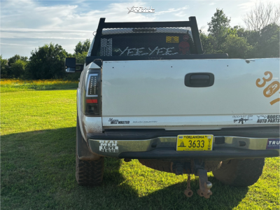 1 2003 Silverado 2500 Hd Chevrolet Ls Rough Country Suspension Lift 3in American Racing Baja Black