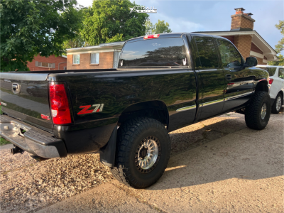 1 1999 Sierra 1500 Gmc Sle Rough Country Suspension Lift 6in Kmc Km552 Silver Machined