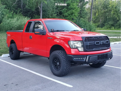 1 2011 F 150 Ford Xlt Rough Country Leveling Kit Dts 605sb Satin Black