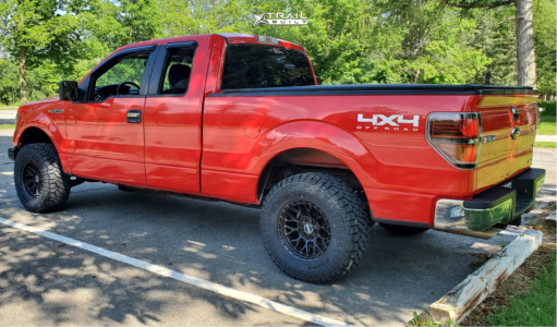 1 2011 F 150 Ford Xlt Rough Country Leveling Kit Dts 605sb Satin Black