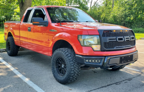 1 2011 F 150 Ford Xlt Rough Country Leveling Kit Dts 605sb Satin Black