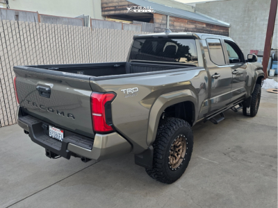 1 2025 Tacoma Toyota Trd Sport Rough Country Suspension Lift 35in Rough Country 87 Series Bronze Black