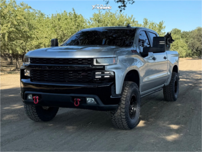 1 2019 Silverado 1500 Chevrolet Custom Trail Boss Readylift Leveling Kit Kmc Km549 Satin Black