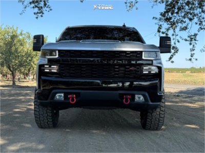 1 2019 Silverado 1500 Chevrolet Custom Trail Boss Readylift Leveling Kit Kmc Km549 Satin Black