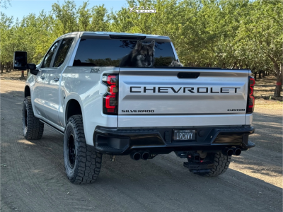 1 2019 Silverado 1500 Chevrolet Custom Trail Boss Readylift Leveling Kit Kmc Km549 Satin Black