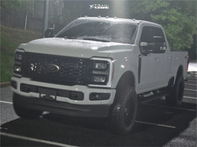 1 2025 F 250 Super Duty Ford Lariat Fabtech Leveling Kit Kg1 Forged Veteran Gloss Black