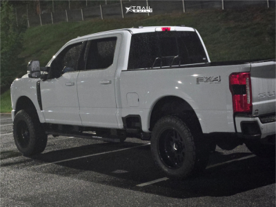 1 2025 F 250 Super Duty Ford Lariat Fabtech Leveling Kit Kg1 Forged Veteran Gloss Black