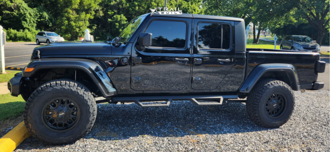 1 2023 Gladiator Jeep Sport Rough Country Suspension Lift 35in Mayhem Cogent Matte Black