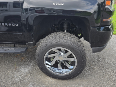 1 2016 Silverado 1500 Chevrolet Lt Rough Country Suspension Lift 7in Arkon Off Road Lincoln Chrome