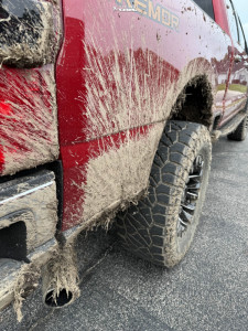 1 2024 F 250 Super Duty Ford Lariat Readylift Leveling Kit Fuel Quake Black Milled