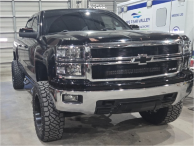 1 2014 Silverado 1500 Chevrolet Lt Zone Suspension Lift 6in Hostile Sprocket Black Milled