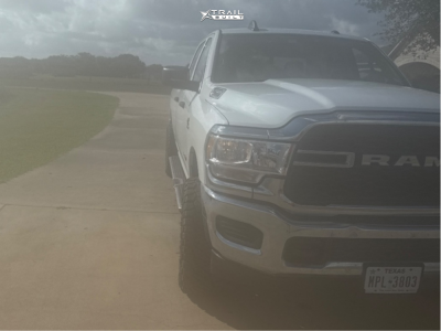 1 2019 2500 Ram Tradesman Bilstein Leveling Kit Hostile H135 Satin Black Asphalt