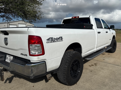 1 2019 2500 Ram Tradesman Bilstein Leveling Kit Hostile H135 Satin Black Asphalt