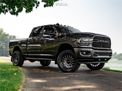 1 2019 2500 Ram Laramie Bds Suspension Lift 3in Anthem Off Road Raider Black Machined