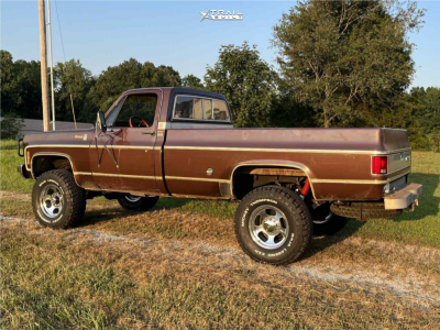 1 1977 K20 Chevrolet Silverado Skyjacker Suspension Lift 4in Mickey Thompson Canyon Polished