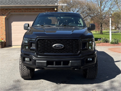 1 2019 F 150 Ford Xl Rough Country Leveling Kit Defiant Df04 Satin Black